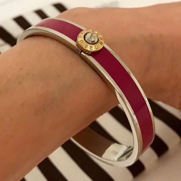 henri bendel Jewelry - HENRI BENDEL Bangle, Pink+Silver